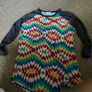 Womens LulaRoe 3/4 length shirt
